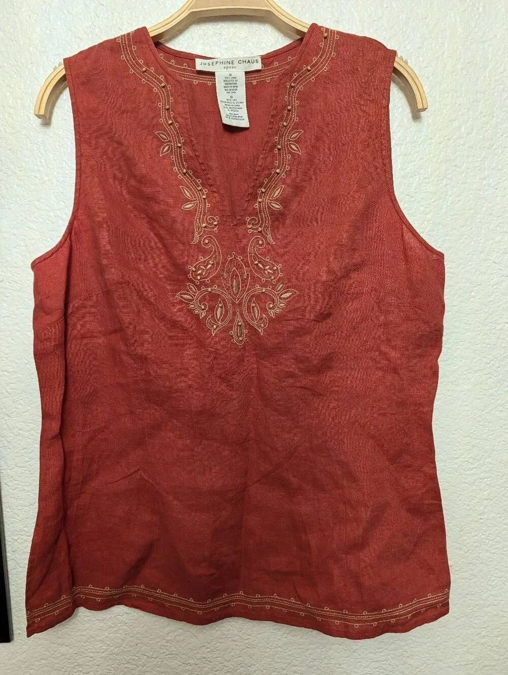 Josephine Chaus sport linen top